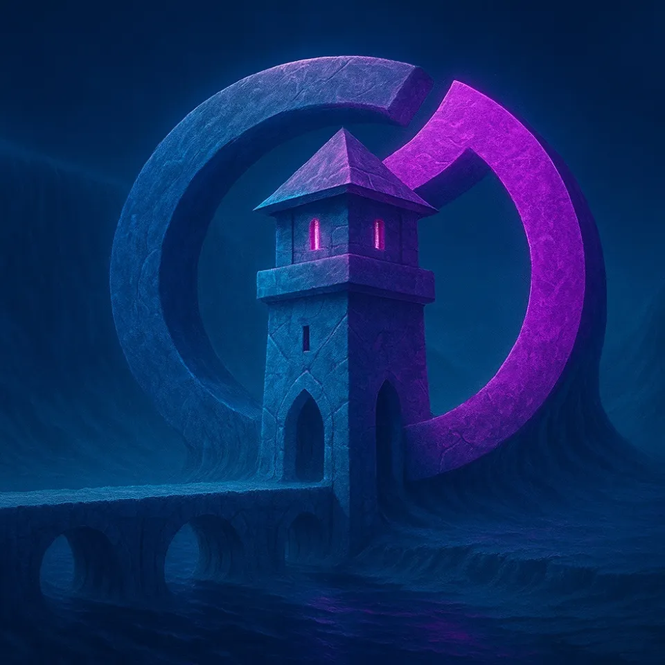 A watchtower inside the Substreak ring, keeping watch over the chain
